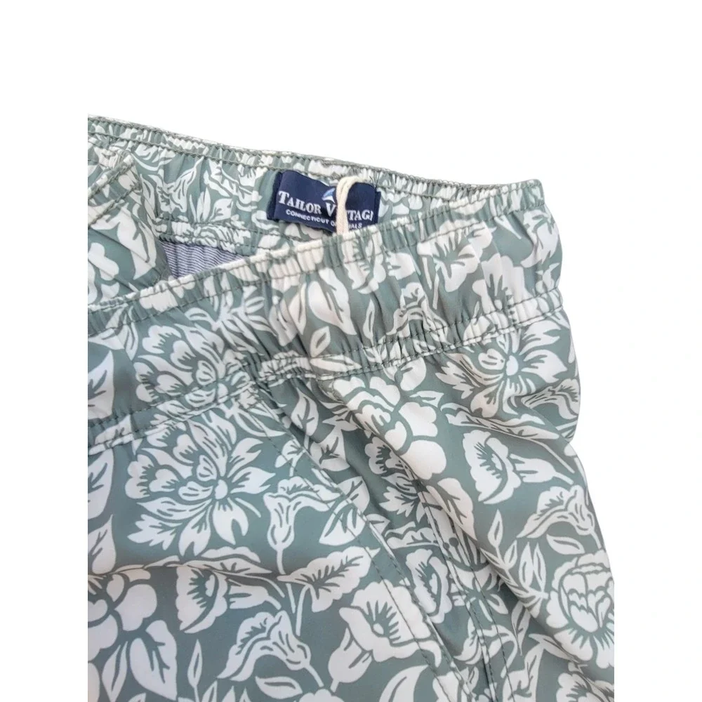 NWT New Tailor Vintage M Medium Men's Swim Shorts Build In Liner $68
